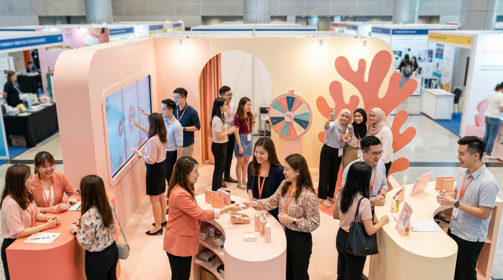 Exhibition Booth Design That Works in Singapore, Built to Win Foot Traffic